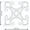 Profil 8 40x40 ultraleicht I-Typ – Bild 3